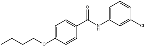 4-butoxy-N-(3-chlorophenyl)benzamide Struktur