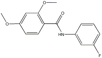 N-(3-fluorophenyl)-2,4-dimethoxybenzamide Struktur