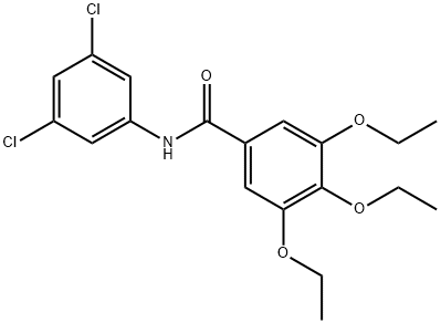N-(3,5-dichlorophenyl)-3,4,5-triethoxybenzamide Struktur