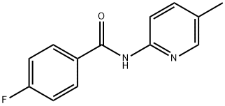 4-fluoro-N-(5-methyl-2-pyridinyl)benzamide Struktur