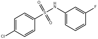 4-chloro-N-(3-fluorophenyl)benzenesulfonamide Struktur