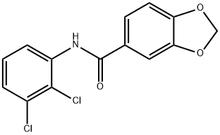 N-(2,3-dichlorophenyl)-1,3-benzodioxole-5-carboxamide Struktur