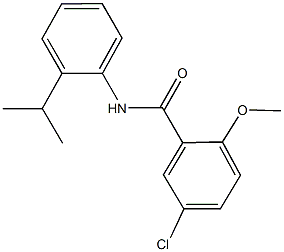 5-chloro-N-(2-isopropylphenyl)-2-methoxybenzamide Struktur