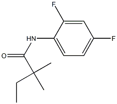 N-(2,4-difluorophenyl)-2,2-dimethylbutanamide Struktur