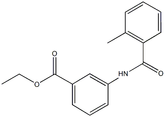 ethyl 3-[(2-methylbenzoyl)amino]benzoate Struktur