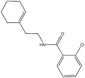 2-chloro-N-[2-(1-cyclohexen-1-yl)ethyl]benzamide Struktur