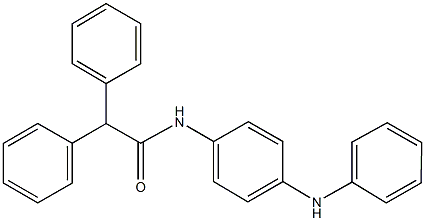 N-(4-anilinophenyl)-2,2-diphenylacetamide Struktur