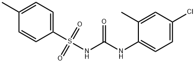 4-chloro-2-methyl-1-[({[(4-methylphenyl)sulfonyl]amino}carbonyl)amino]benzene Struktur
