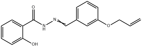N'-[3-(allyloxy)benzylidene]-2-hydroxybenzohydrazide Struktur