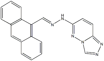 9-anthracenecarbaldehyde [1,2,4]triazolo[4,3-b]pyridazin-6-ylhydrazone Struktur