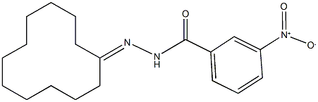 N'-cyclododecylidene-3-nitrobenzohydrazide Struktur