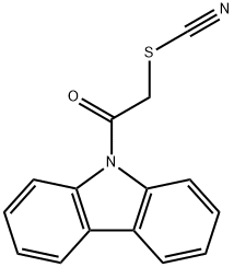 2-(9H-carbazol-9-yl)-2-oxoethyl thiocyanate Struktur