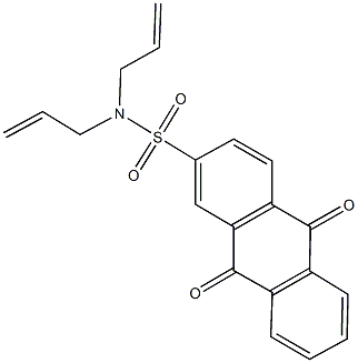 N,N-diallyl-9,10-dioxo-9,10-dihydro-2-anthracenesulfonamide Struktur