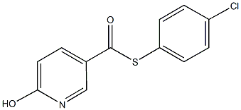 S-(4-chlorophenyl) 6-hydroxy-3-pyridinecarbothioate Struktur