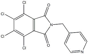 4,5,6,7-tetrachloro-2-(4-pyridinylmethyl)-1H-isoindole-1,3(2H)-dione Struktur