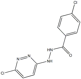4-chloro-N'-(6-chloro-3-pyridazinyl)benzohydrazide Struktur