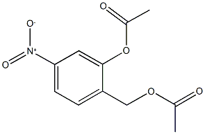 2-(acetyloxy)-4-nitrobenzyl acetate Struktur