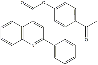 4-acetylphenyl 2-phenyl-4-quinolinecarboxylate Structure