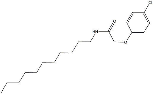2-(4-chlorophenoxy)-N-undecylacetamide Struktur