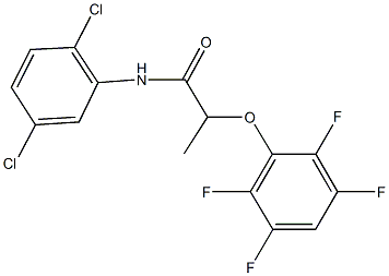 N-(2,5-dichlorophenyl)-2-(2,3,5,6-tetrafluorophenoxy)propanamide Struktur