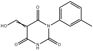 5-(hydroxymethylene)-1-(3-methylphenyl)-2,4,6(1H,3H,5H)-pyrimidinetrione Struktur