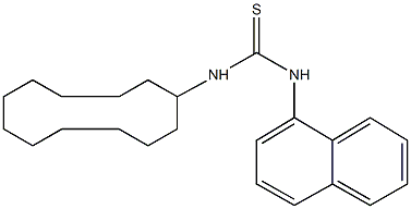 N-cyclododecyl-N'-(1-naphthyl)thiourea Struktur