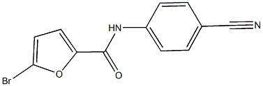 5-bromo-N-(4-cyanophenyl)-2-furamide Struktur