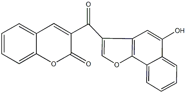 3-[(5-hydroxynaphtho[1,2-b]furan-3-yl)carbonyl]-2H-chromen-2-one Structure