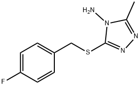 3-[(4-fluorobenzyl)sulfanyl]-5-methyl-4H-1,2,4-triazol-4-amine|