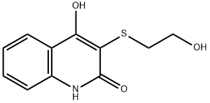 4-hydroxy-3-[(2-hydroxyethyl)sulfanyl]-2(1H)-quinolinone Structure