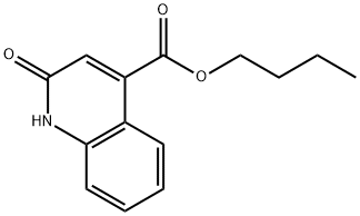 butyl 2-oxo-1,2-dihydro-4-quinolinecarboxylate Struktur