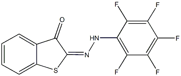 1-benzothiophene-2,3-dione 2-[(2,3,4,5,6-pentafluorophenyl)hydrazone] Structure