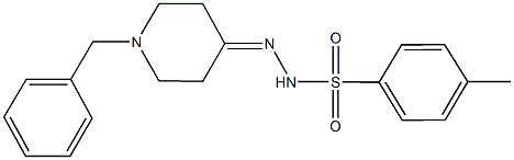 N'-(1-benzyl-4-piperidinylidene)-4-methylbenzenesulfonohydrazide Structure