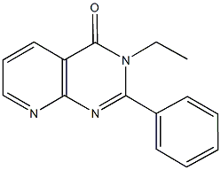 3-ethyl-2-phenylpyrido[2,3-d]pyrimidin-4(3H)-one Struktur