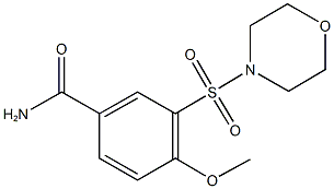 4-methoxy-3-(4-morpholinylsulfonyl)benzamide Struktur