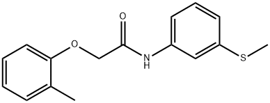 2-(2-methylphenoxy)-N-[3-(methylsulfanyl)phenyl]acetamide Struktur