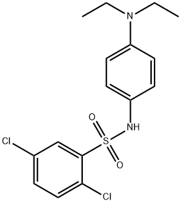 2,5-dichloro-N-[4-(diethylamino)phenyl]benzenesulfonamide Structure
