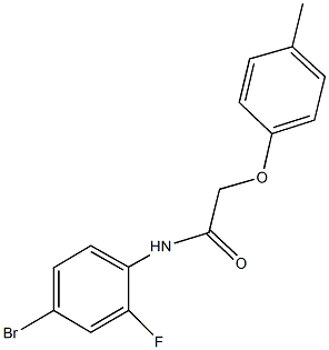 N-(4-bromo-2-fluorophenyl)-2-(4-methylphenoxy)acetamide Structure