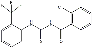 N-(2-chlorobenzoyl)-N'-[2-(trifluoromethyl)phenyl]thiourea Struktur