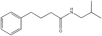 N-isobutyl-4-phenylbutanamide Struktur