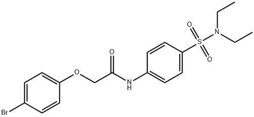 2-(4-bromophenoxy)-N-{4-[(diethylamino)sulfonyl]phenyl}acetamide Structure