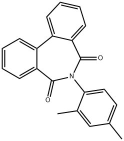 6-(2,4-dimethylphenyl)-5H-dibenzo[c,e]azepine-5,7(6H)-dione Struktur