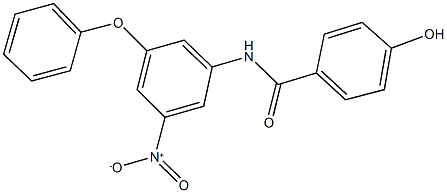 4-hydroxy-N-{3-nitro-5-phenoxyphenyl}benzamide Structure