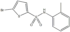 5-bromo-N-(2-methylphenyl)-2-thiophenesulfonamide Struktur