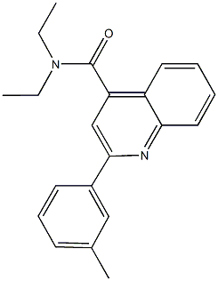 N,N-diethyl-2-(3-methylphenyl)-4-quinolinecarboxamide Struktur