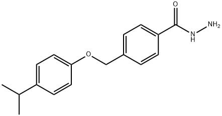 4-[(4-isopropylphenoxy)methyl]benzohydrazide Struktur