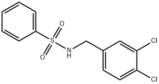 N-(3,4-dichlorobenzyl)benzenesulfonamide Struktur