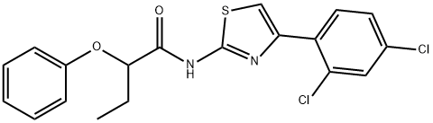 N-[4-(2,4-dichlorophenyl)-1,3-thiazol-2-yl]-2-phenoxybutanamide Structure