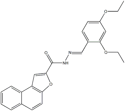 N'-(2,4-diethoxybenzylidene)naphtho[2,1-b]furan-2-carbohydrazide Structure