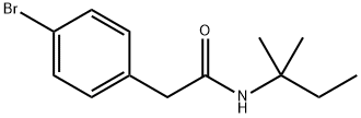 2-(4-bromophenyl)-N-(tert-pentyl)acetamide Struktur